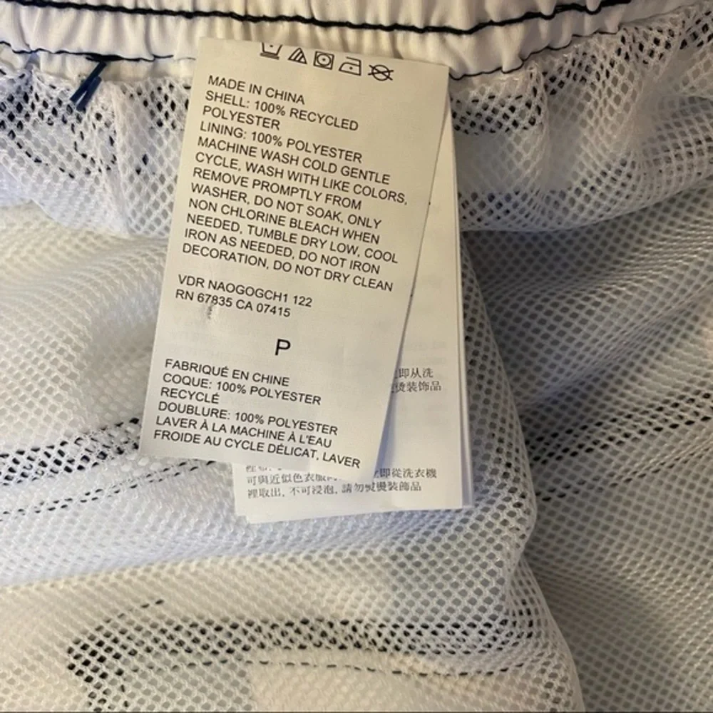 Nautica Men's Quick-Dry Stripe 18" Board Shorts in Navy/White Size S - Picture 3 of 4